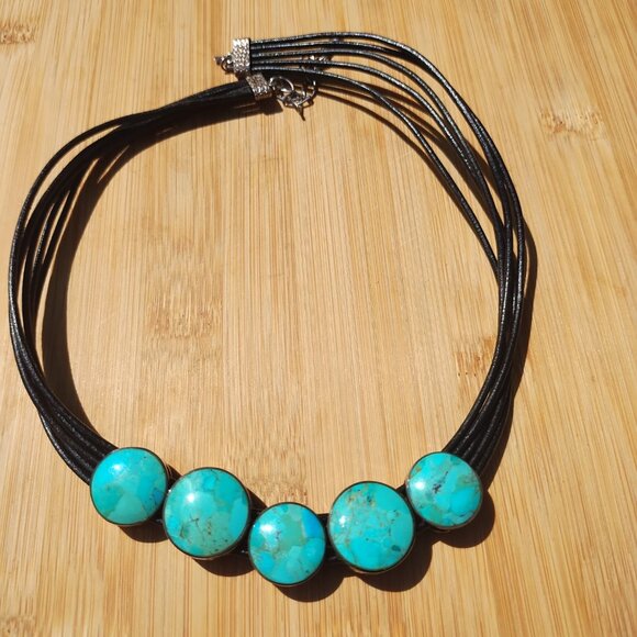 Jay King DTR 925 Sterling Silver Turquoise Rainbow Calsilica Reversible - Picture 6 of 10